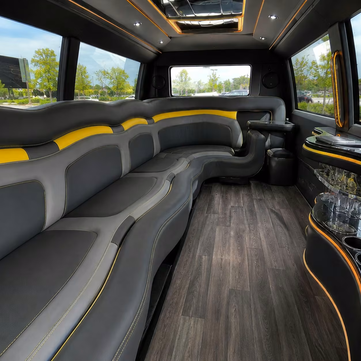 hummer limo interior