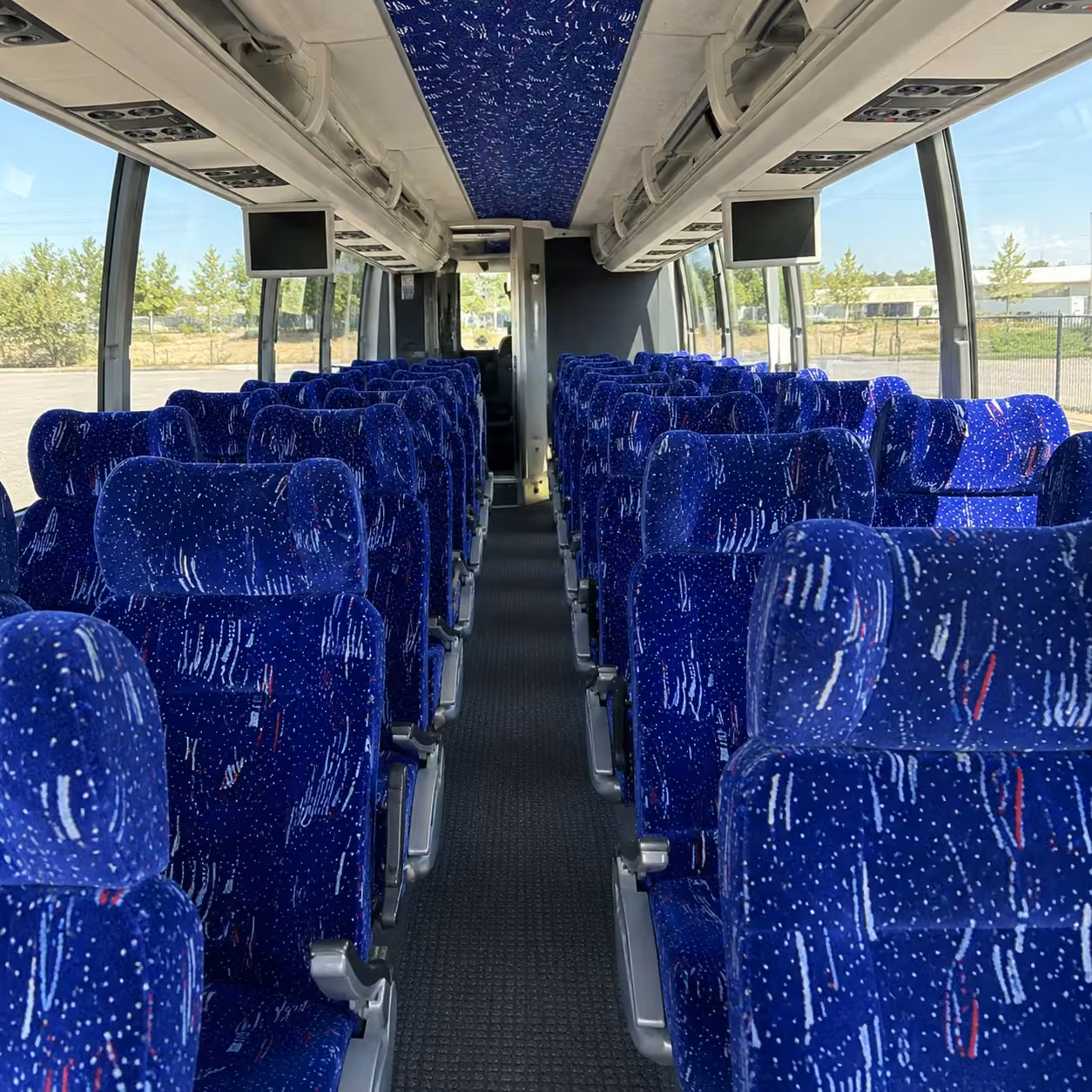 tampa charter bus interior